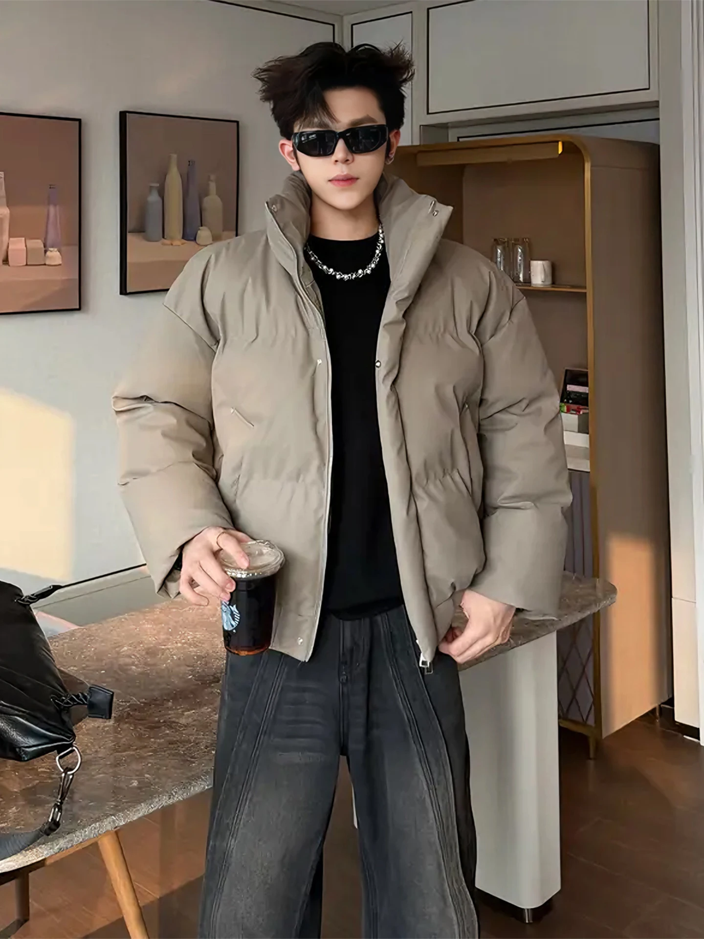 Jiujiang Men's down Jacket Bread Style Thickened PU Outerwear Short Coat Soft Comfortable Youthful Outdoor Polyester Fiber
Jiujiang Men's down Jacket Bread Style Thickened PU Outerwear Short Coat Soft Comfortable Youthful Outdoor Polyester Fiber