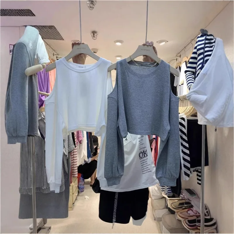 Свободная женская футболка с круглым вырезом и длинным рукавом, повседневная базовая рубашка, осень-зима, корейский стиль, полиэфирная ткань
Свободная женская футболка с круглым вырезом и длинным рукавом, повседневная базовая рубашка, осень-зима, корейский стиль, полиэфирная ткань