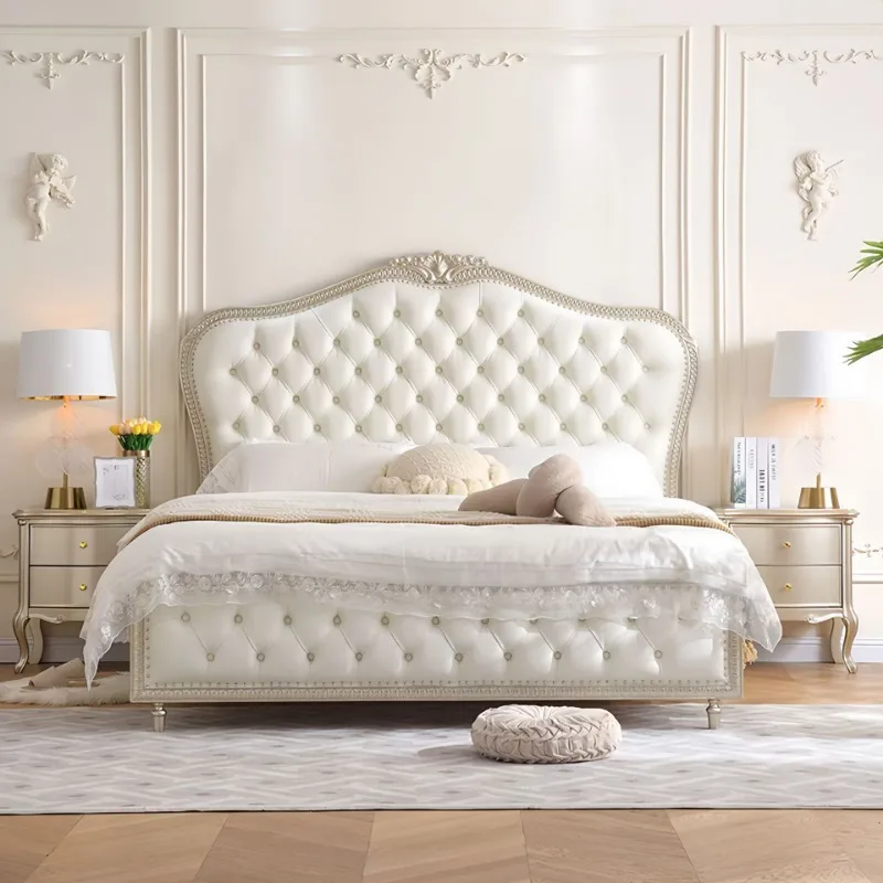 light luxury double bed French style simple princess bed frame comfortable king size möbel schlafzimmer luxus bedroom furniture
light luxury double bed French style simple princess bed frame comfortable king size möbel schlafzimmer luxus bedroom furniture