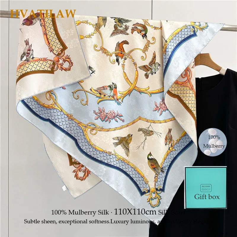 New High-end Real Silk Scarf 110x110cm 100% Mulberry Silk Large Square Shawl Double-sided Print Bandana Pashmina Scarves Foulard
New High-end Real Silk Scarf 110x110cm 100% Mulberry Silk Large Square Shawl Double-sided Print Bandana Pashmina Scarves Foulard