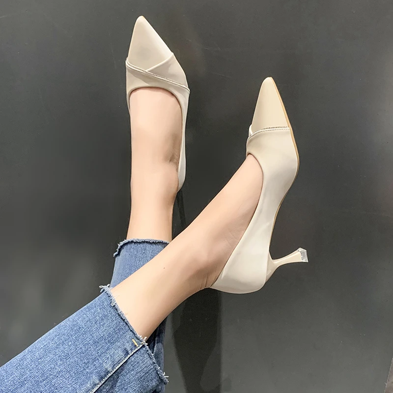 2024 NEW French Rhinestone Thin Heels for Womens Shoes Fashion Real Elegant Pointed Work Shoe Comfortable Pumps Cusp
2024 NEW French Rhinestone Thin Heels for Womens Shoes Fashion Real Elegant Pointed Work Shoe Comfortable Pumps Cusp