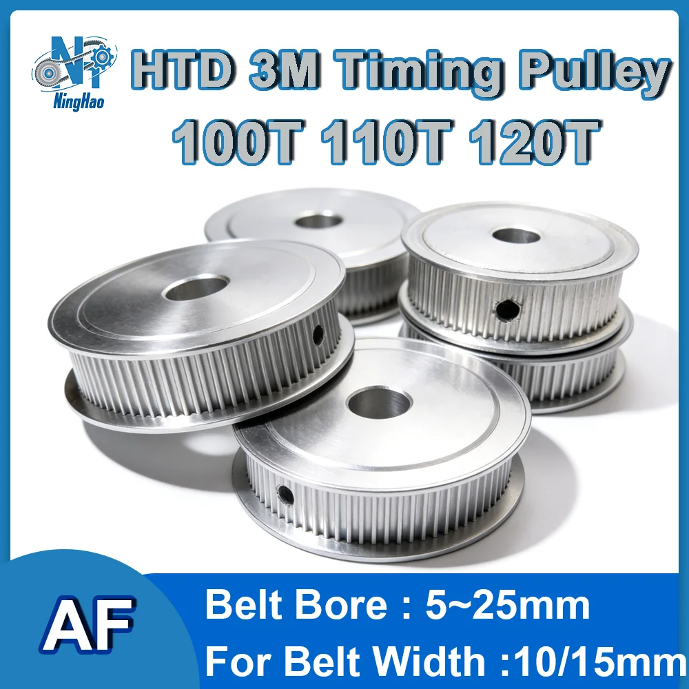 Шкив HTD 3M, 100T, 110T, 120T, зубчатый, для ремня шириной 10 мм, 15 мм, диаметр отверстия 5 ~ 25 мм, 3M, 100 зубьев, синхронное колесо HTD3M
Шкив HTD 3M, 100T, 110T, 120T, зубчатый, для ремня шириной 10 мм, 15 мм, диаметр отверстия 5 ~ 25 мм, 3M, 100 зубьев, синхронное колесо HTD3M
