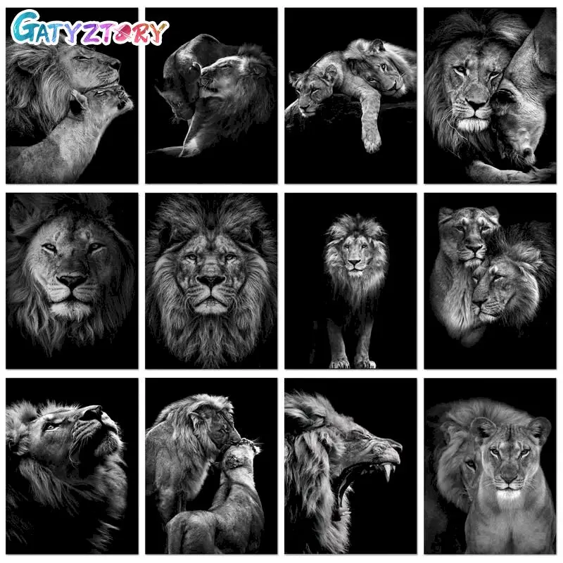 GATYZTORY Frame Painting By Numbers Kits Black White Animals Modern Drawing Coloring By Number For Diy Gift Wall Art Picture Art
GATYZTORY Frame Painting By Numbers Kits Black White Animals Modern Drawing Coloring By Number For Diy Gift Wall Art Picture Art