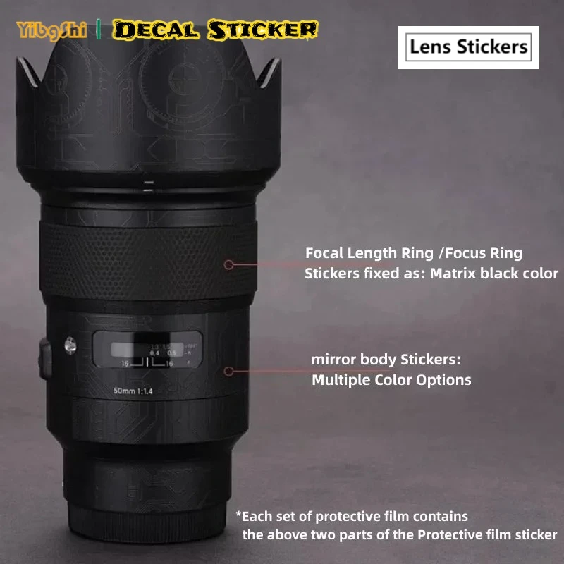 For Sigma 50mm F1.4 DG HSM Art For Sony E Mount Lens Sticker Anti Scratch Anti Wear Vinyl Decal Photo Lens Decor Accessories
For Sigma 50mm F1.4 DG HSM Art For Sony E Mount Lens Sticker Anti Scratch Anti Wear Vinyl Decal Photo Lens Decor Accessories