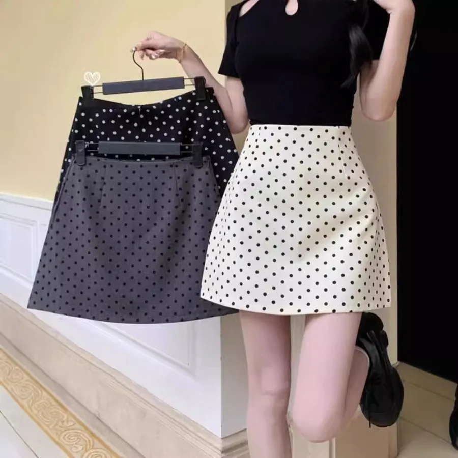 【HOT】Polky dot skirt women's New Year's New style autumn high waist slimming apricot color a-line small casual bag hip skirt
【HOT】Polky dot skirt women's New Year's New style autumn high waist slimming apricot color a-line small casual bag hip skirt