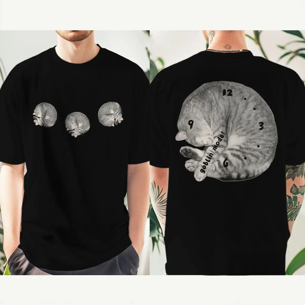 Fun Cat Clock Front and Back Print T-Shirt Women Men Retro Meme Animal Streetwear Casual Short Sleeve Crew Neck Male Tshirts
Fun Cat Clock Front and Back Print T-Shirt Women Men Retro Meme Animal Streetwear Casual Short Sleeve Crew Neck Male Tshirts