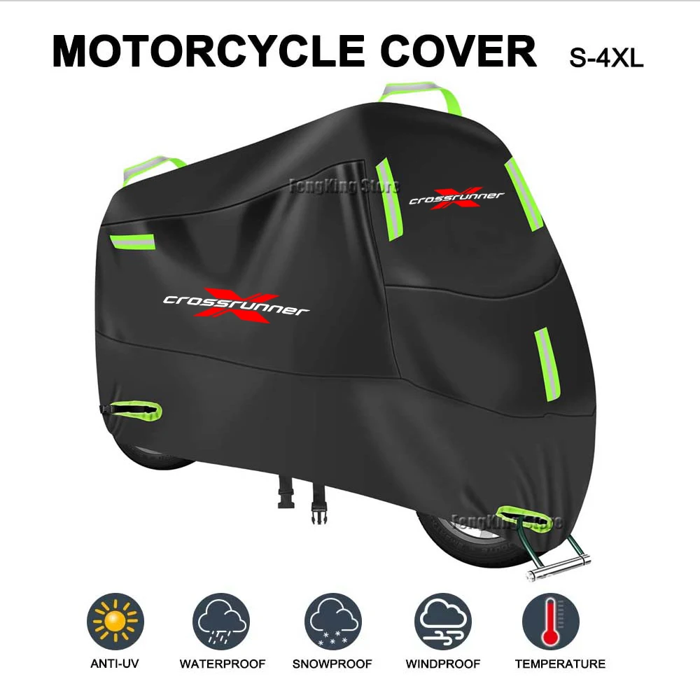 For Honda Crossrunner VFR800X VFR Motorcycle Cover Waterproof Outdoor All Season Dust UV Protective Scooter Motorbike Rain Cover
For Honda Crossrunner VFR800X VFR Motorcycle Cover Waterproof Outdoor All Season Dust UV Protective Scooter Motorbike Rain Cover