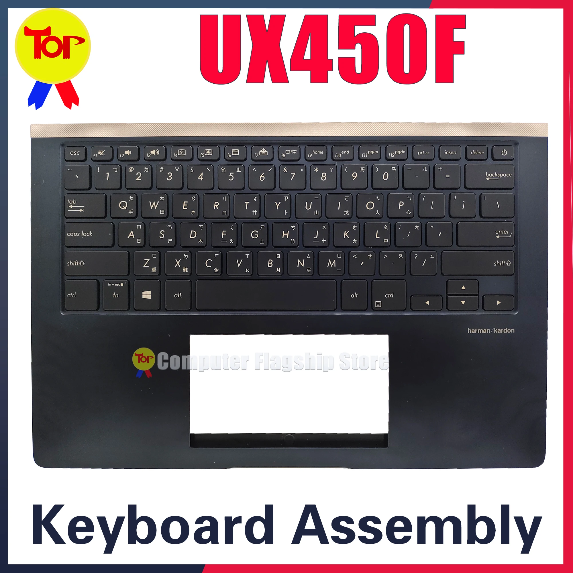 KEFU UX450 для клавиатуры ноутбука ASUS UX450F UX450FD UX450FDX UX480F UX480FD UX480FDX Оригинальная клавиатура с подставкой для рук в сборе
KEFU UX450 для клавиатуры ноутбука ASUS UX450F UX450FD UX450FDX UX480F UX480FD UX480FDX Оригинальная клавиатура с подставкой для рук в сборе