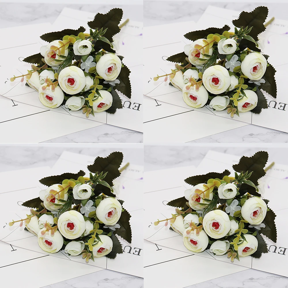 4PCS European Vintage Artificial Silk Tea Rose Flower Small bud Bouquet Wedding Home Retro Fake Flower Party DIY Decoration
4PCS European Vintage Artificial Silk Tea Rose Flower Small bud Bouquet Wedding Home Retro Fake Flower Party DIY Decoration
