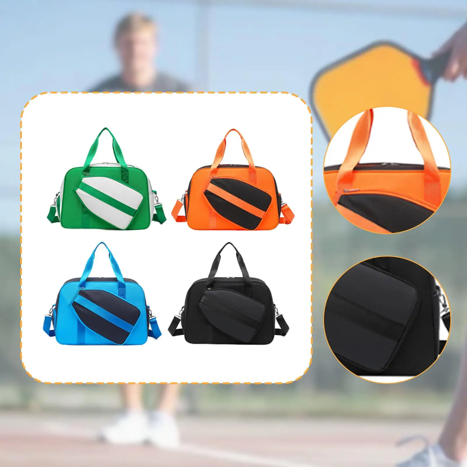 Pickleball Bag Waterproof Large Capacity Gym Crossbody Removable Adjustable Shoulder Strap Multipurpose Racquet Bag Handbag
Pickleball Bag Waterproof Large Capacity Gym Crossbody Removable Adjustable Shoulder Strap Multipurpose Racquet Bag Handbag
