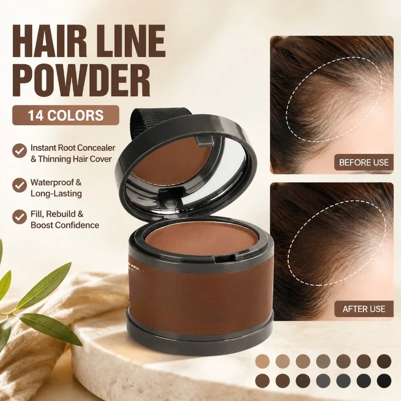 Hair Line Powder, 14 Colors Waterproof Root Concealer for Thinning Hair, Shadow Cover Paint Fill Rebuilding
Hair Line Powder, 14 Colors Waterproof Root Concealer for Thinning Hair, Shadow Cover Paint Fill Rebuilding