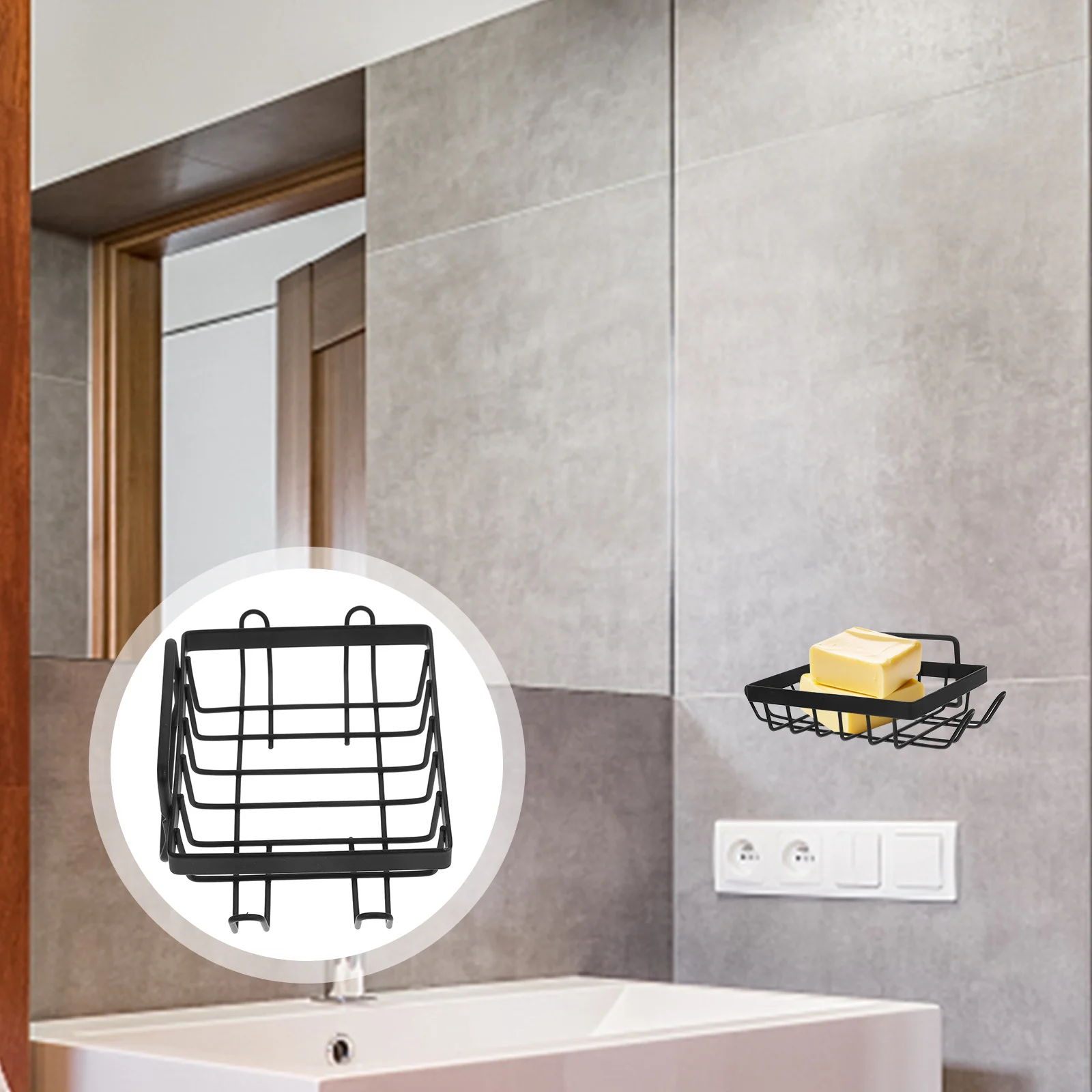 Wall Mounted Soap Holder No Drilling Metal Iron Rustproof Easy Install Bathroom Kitchen Decor Soap Holder
Wall Mounted Soap Holder No Drilling Metal Iron Rustproof Easy Install Bathroom Kitchen Decor Soap Holder