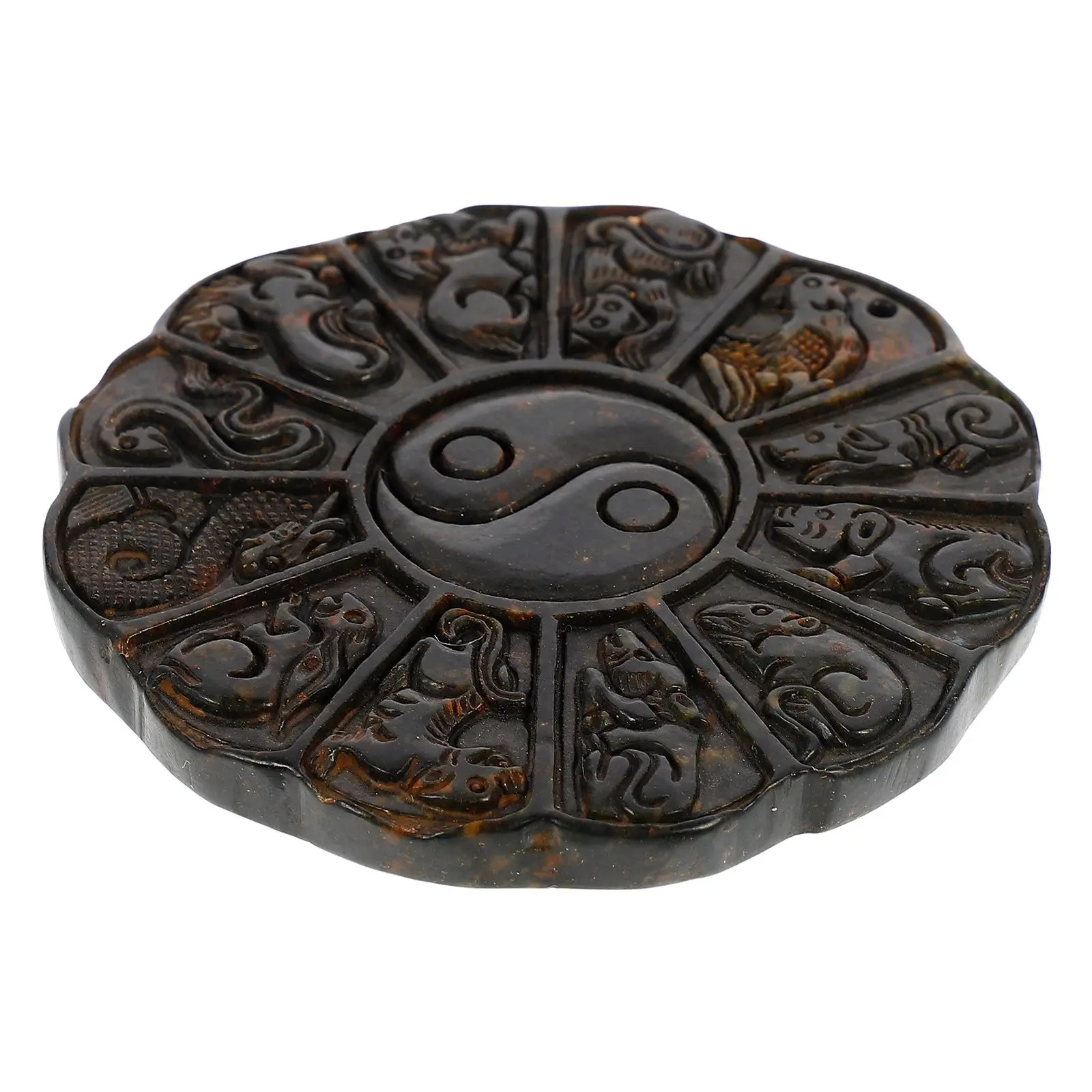 Retro Paper Weight Calligraphy Accessory Inkstone Round Decor Tool Students Paperweight Zodiac Design Supplies
Retro Paper Weight Calligraphy Accessory Inkstone Round Decor Tool Students Paperweight Zodiac Design Supplies