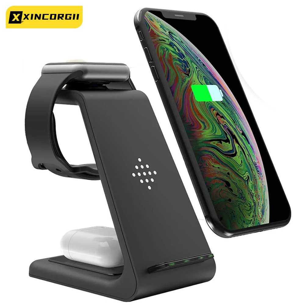 Беспроводная зарядная станция Qi 3 в 1 T3 для iPhone11/XR/Xs/AirPods3/iWatch5, подставка для быстрой беспроводной зарядки для Samsung S10/Watch/Buds
Беспроводная зарядная станция Qi 3 в 1 T3 для iPhone11/XR/Xs/AirPods3/iWatch5, подставка для быстрой беспроводной зарядки для Samsung S10/Watch/Buds