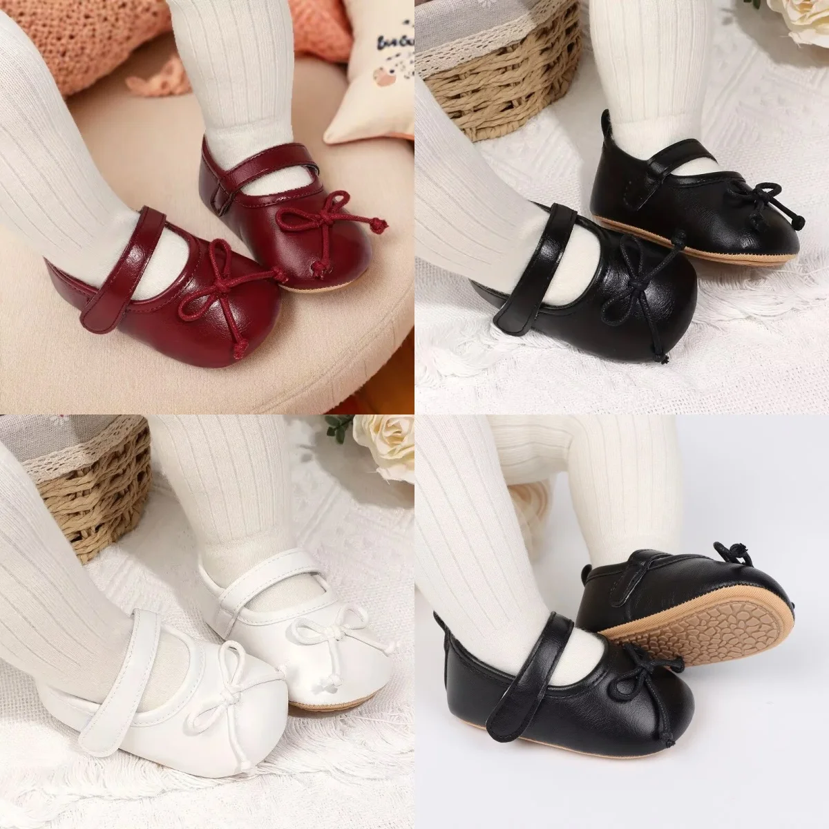 Spring and Autumn Fashion Baby Shoes 0-1 Year Old Girl Cute Bow Princess Shoes Soft Rubber Bottom Lightweight Walking Shoes
Spring and Autumn Fashion Baby Shoes 0-1 Year Old Girl Cute Bow Princess Shoes Soft Rubber Bottom Lightweight Walking Shoes
