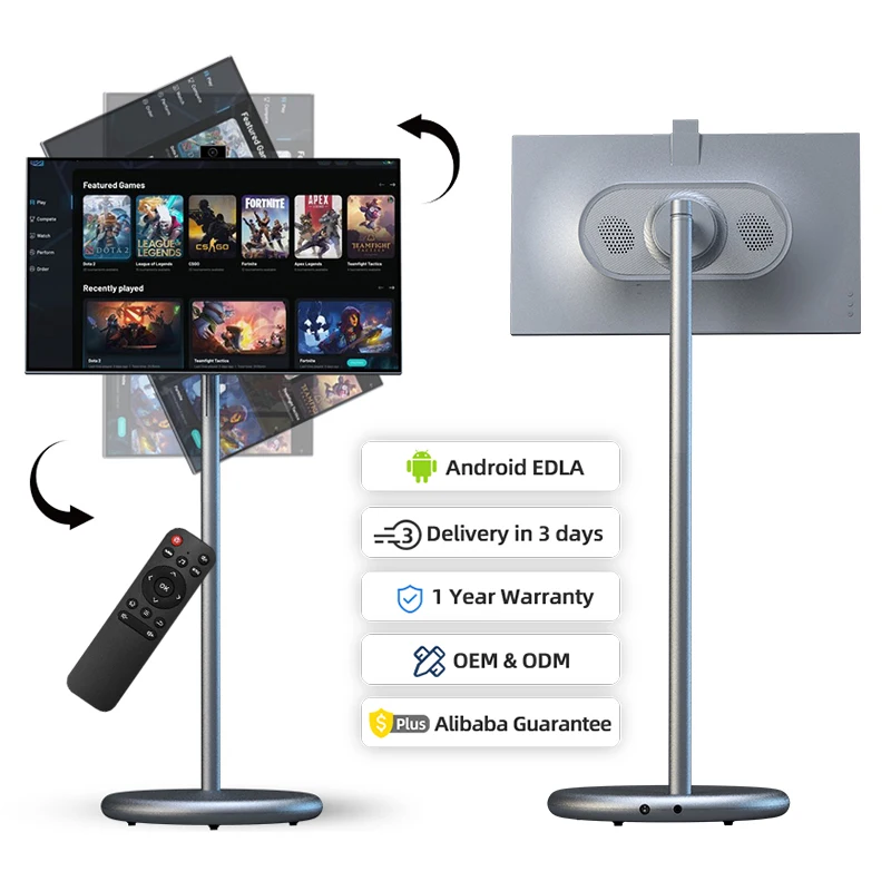 Outdoor Live Streaming Equipment 27 Inch Mobile Smart Tv Portable Lcd Screen Display Android13 Built-in Speaker Stand Tablet
Outdoor Live Streaming Equipment 27 Inch Mobile Smart Tv Portable Lcd Screen Display Android13 Built-in Speaker Stand Tablet