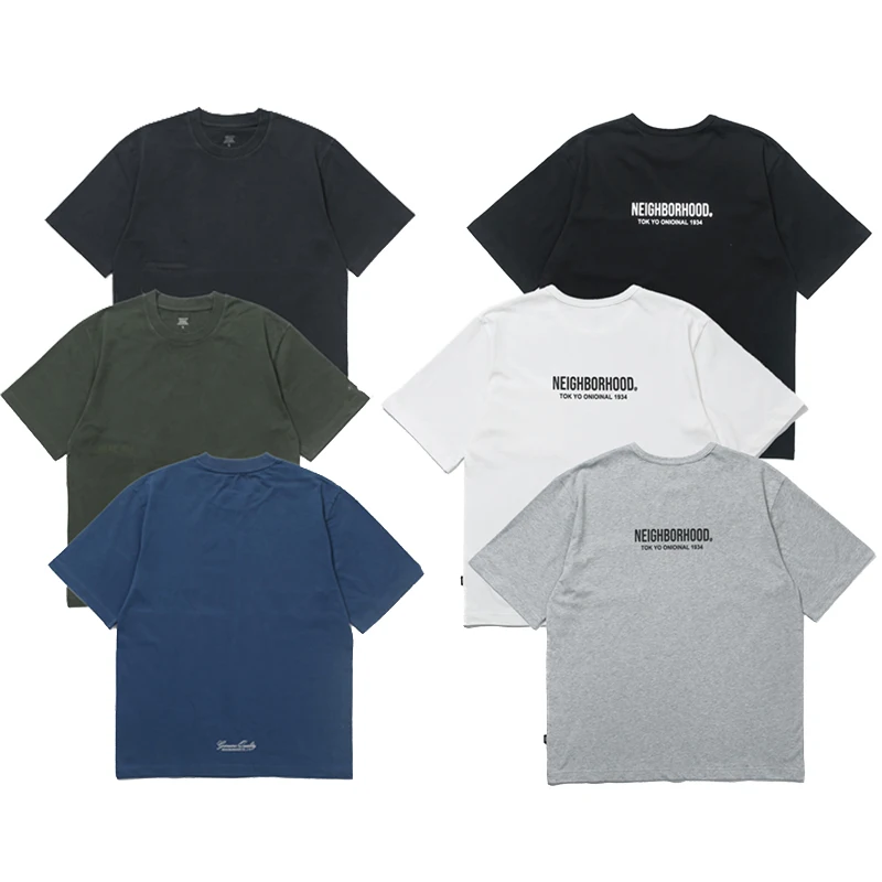 Summer Streetwear NBHD T-shirt Men Women Casual Round Neck Tops High Quality Logo Printed Short-sleeve
Summer Streetwear NBHD T-shirt Men Women Casual Round Neck Tops High Quality Logo Printed Short-sleeve