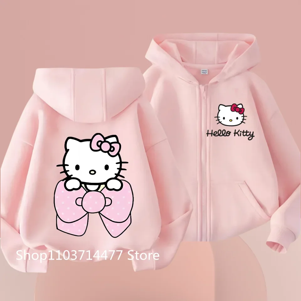 Детские толстовки с капюшоном Hello Kitty, свитшот, кавайная новинка, пуловер Sanrio, модная повседневная одежда с аниме-рисунком, теплый топ для мальчиков и девочек
Детские толстовки с капюшоном Hello Kitty, свитшот, кавайная новинка, пуловер Sanrio, модная повседневная одежда с аниме-рисунком, теплый топ для мальчиков и девочек