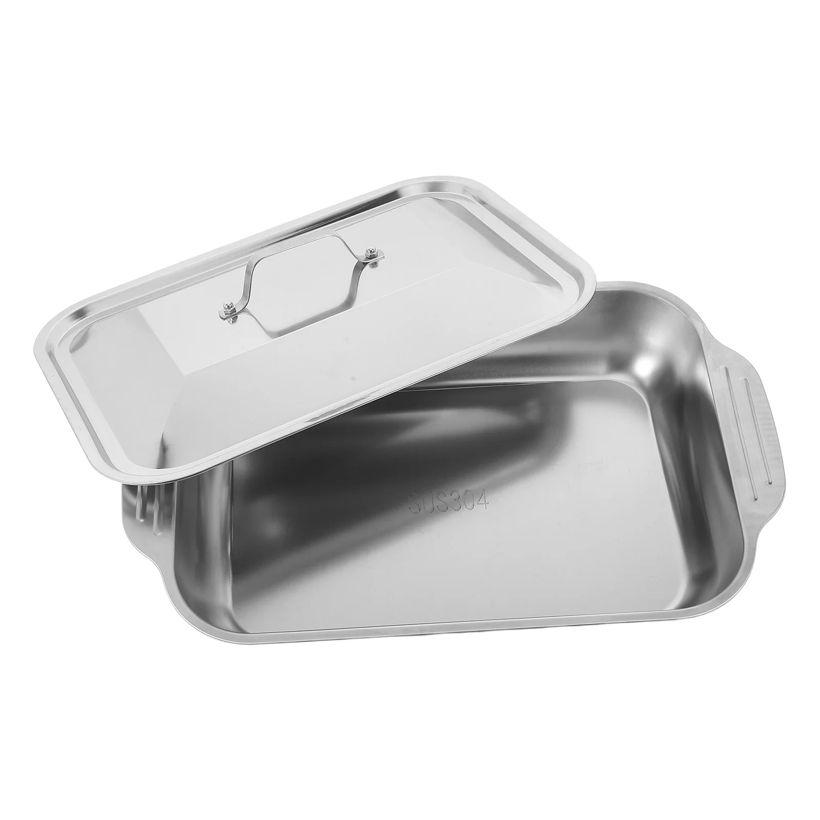 1 Set Stainless Steel Rectangular Roasting Pan Deep Baking Tray For Fish Turkey Grilling Oven Bbq Roasting Tin Baking Sheet Pan
1 Set Stainless Steel Rectangular Roasting Pan Deep Baking Tray For Fish Turkey Grilling Oven Bbq Roasting Tin Baking Sheet Pan