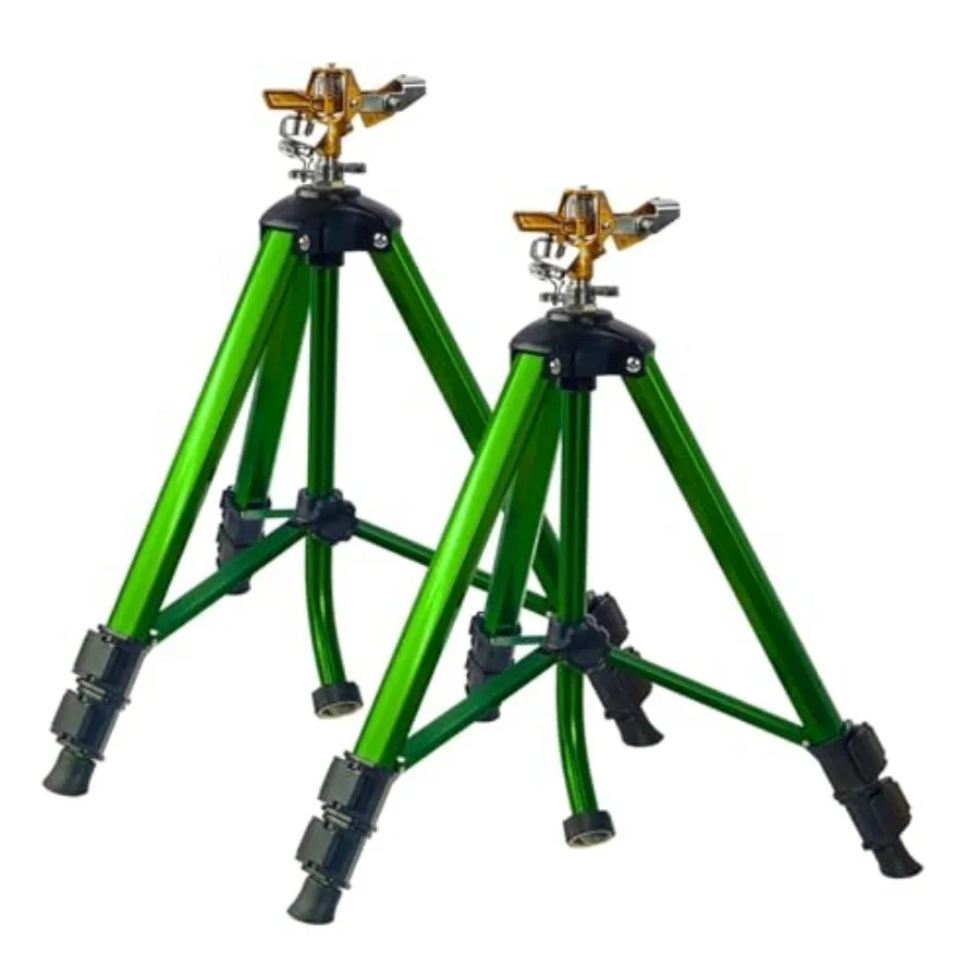 Impact Sprinkler on Tripod Base Pack Tripod Sprinklers with Brass Head 30 Degree Large Area Irrigation with Extension Legs Flip
Impact Sprinkler on Tripod Base Pack Tripod Sprinklers with Brass Head 30 Degree Large Area Irrigation with Extension Legs Flip