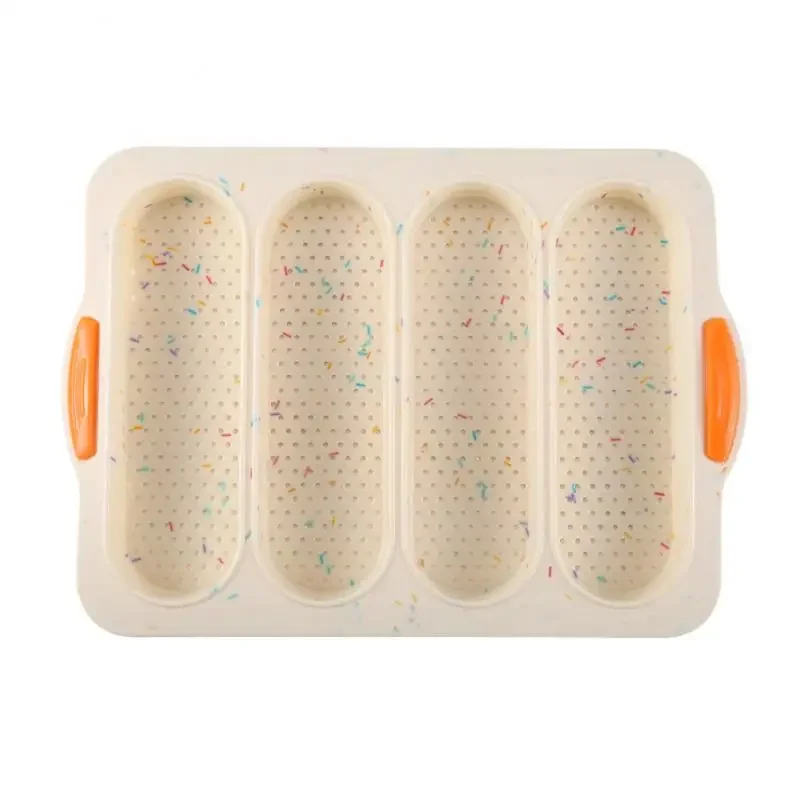 New 4-slot Open Silicone Bread Mold Non-Stick Bread Silicone Mould French Baguette Mold Baking Pans For Kitchen Baking Tool
New 4-slot Open Silicone Bread Mold Non-Stick Bread Silicone Mould French Baguette Mold Baking Pans For Kitchen Baking Tool