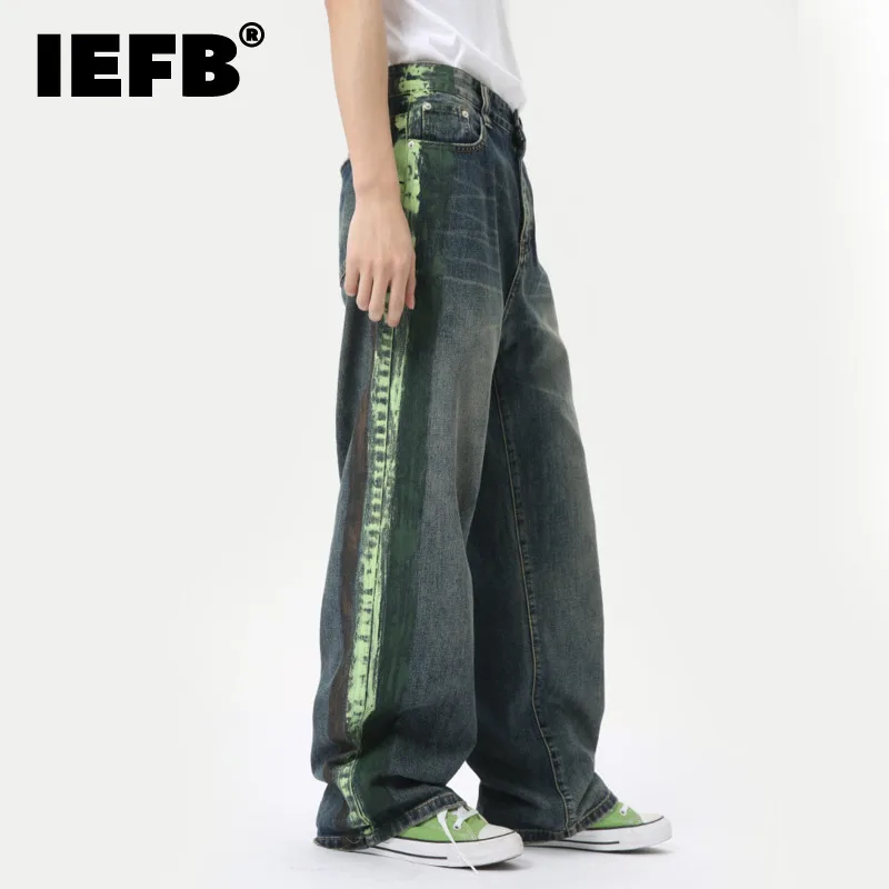 IEFB High Street Men's Jeans Side Graffiti Design Hip Hop Male Denim Pants Loose Straight Trousers Contrast Color Summer 9C6299
IEFB High Street Men's Jeans Side Graffiti Design Hip Hop Male Denim Pants Loose Straight Trousers Contrast Color Summer 9C6299