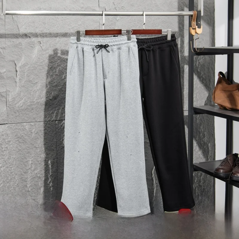 Loose Men's Knitted Cotton Spor Straight Leg Pants 3D Tailoring High ammage Faionable All-Season Casual Trousers
Loose Men's Knitted Cotton Spor Straight Leg Pants 3D Tailoring High ammage Faionable All-Season Casual Trousers