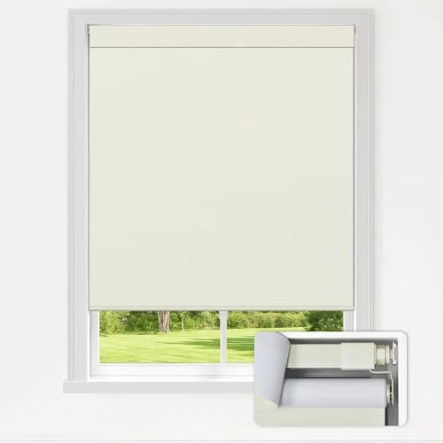 No Drill Blinds for Indoor Windows, Blackout Roller Shades, Cordless Window Blackout Blinds, Thermal Insulated Fabric UV Protec
No Drill Blinds for Indoor Windows, Blackout Roller Shades, Cordless Window Blackout Blinds, Thermal Insulated Fabric UV Protec