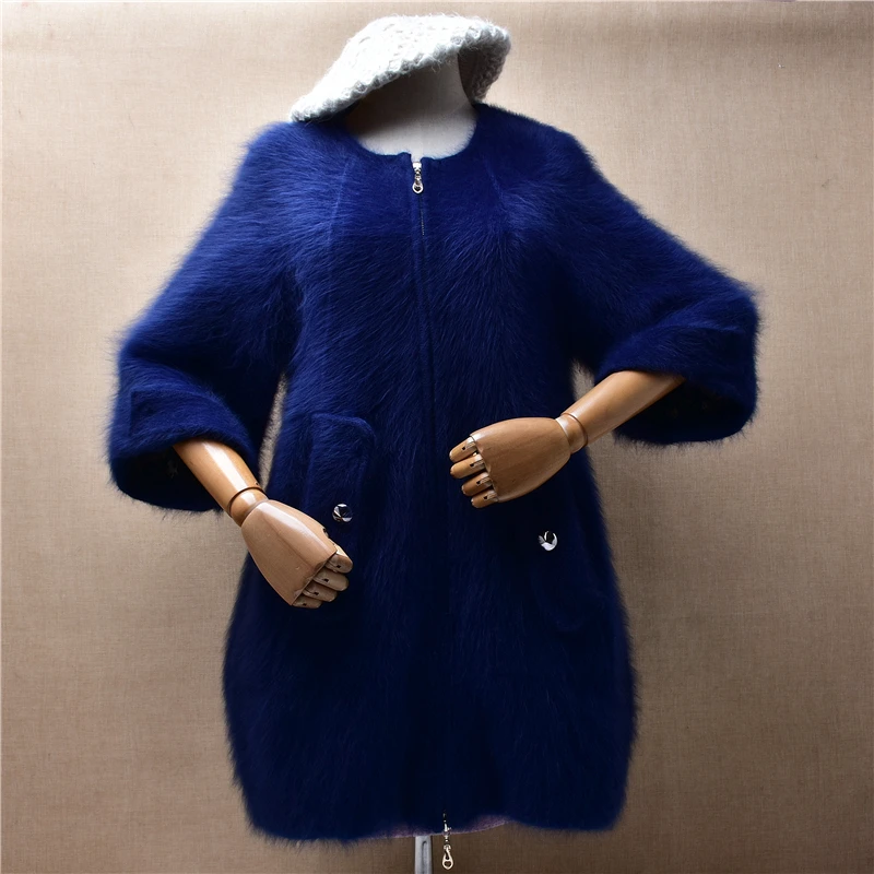 Heavy Thick Femela Women Fall Winter Clothing Hairy Mink Cashmere Knitted Half Sleeves Zippers Slim Cardigans Jacket Sweater Top
Heavy Thick Femela Women Fall Winter Clothing Hairy Mink Cashmere Knitted Half Sleeves Zippers Slim Cardigans Jacket Sweater Top