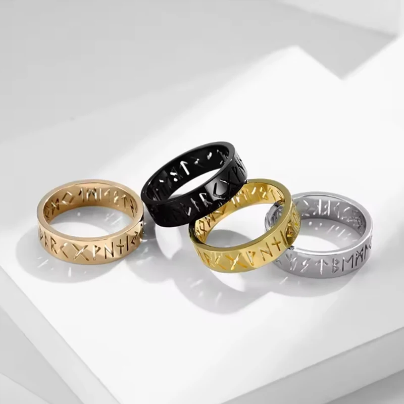 2025 New Stainless Steel Hollow Out Ring for Men Women Fashion Hollow Rune Design Finger Valentine's Gifts Anti-Anxiety Rings
2025 New Stainless Steel Hollow Out Ring for Men Women Fashion Hollow Rune Design Finger Valentine's Gifts Anti-Anxiety Rings