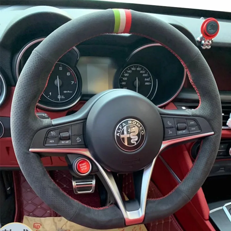 Для Alfa Romeo Giulia Stelvio 2015-2018 прошитая вручную Высококачественная противоскользящая замша
Для Alfa Romeo Giulia Stelvio 2015-2018 прошитая вручную Высококачественная противоскользящая замша
