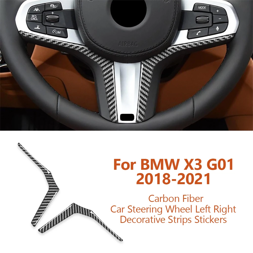 For BMW X3 X4 G01 G02 G08 2018-2021 Carbon Fiber Car Steering Wheel Decorative Strips Stickers Interior Auto Accessoriess
For BMW X3 X4 G01 G02 G08 2018-2021 Carbon Fiber Car Steering Wheel Decorative Strips Stickers Interior Auto Accessoriess