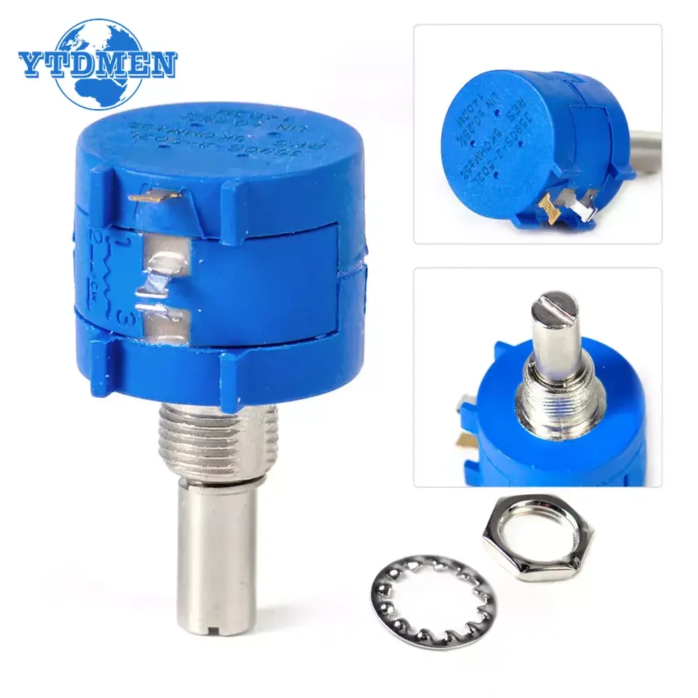 1PCS Potentiometers Precision Multiturn 3590S Wirewound Potentiometer Adjustable Resistor 100R 200R 2K 5K 10K 20K 50K 100K Ohm
1PCS Potentiometers Precision Multiturn 3590S Wirewound Potentiometer Adjustable Resistor 100R 200R 2K 5K 10K 20K 50K 100K Ohm