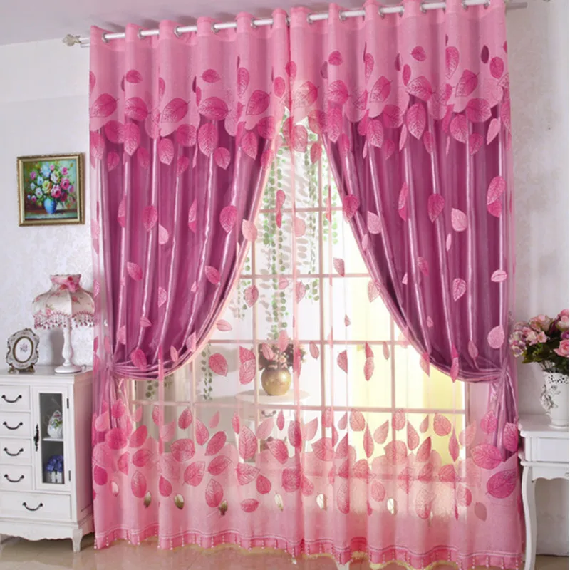 Romantic Pink Double-Layer Curtains - Floral Embroidered Sheer & Drapes for Bedroom Living Room Decor
Romantic Pink Double-Layer Curtains - Floral Embroidered Sheer & Drapes for Bedroom Living Room Decor