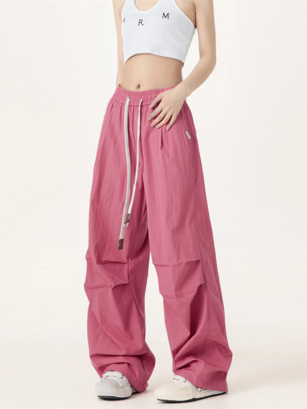 Dopne Qui Dry Casual Pants Women Summer Trend Wide Leg American Sports Paratrooper Pants Street Sle l Waist Long...
Dopne Qui Dry Casual Pants Women Summer Trend Wide Leg American Sports Paratrooper Pants Street Sle l Waist Long...