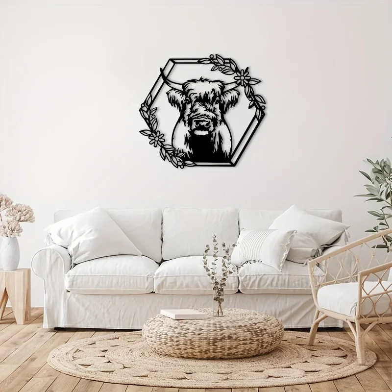 Iron Art Cow Flower Metal Wall Art Decor, Matte Black Wall Hanging Decor Silhouette Wall Art For Home,Wall decoration
Iron Art Cow Flower Metal Wall Art Decor, Matte Black Wall Hanging Decor Silhouette Wall Art For Home,Wall decoration