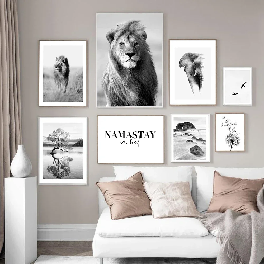 Scandinavian Nature Landscape Canvas Painting Black White Lion Tree Wall Art Poster Home Decoration Nordic Print Modern Pictures
Scandinavian Nature Landscape Canvas Painting Black White Lion Tree Wall Art Poster Home Decoration Nordic Print Modern Pictures
