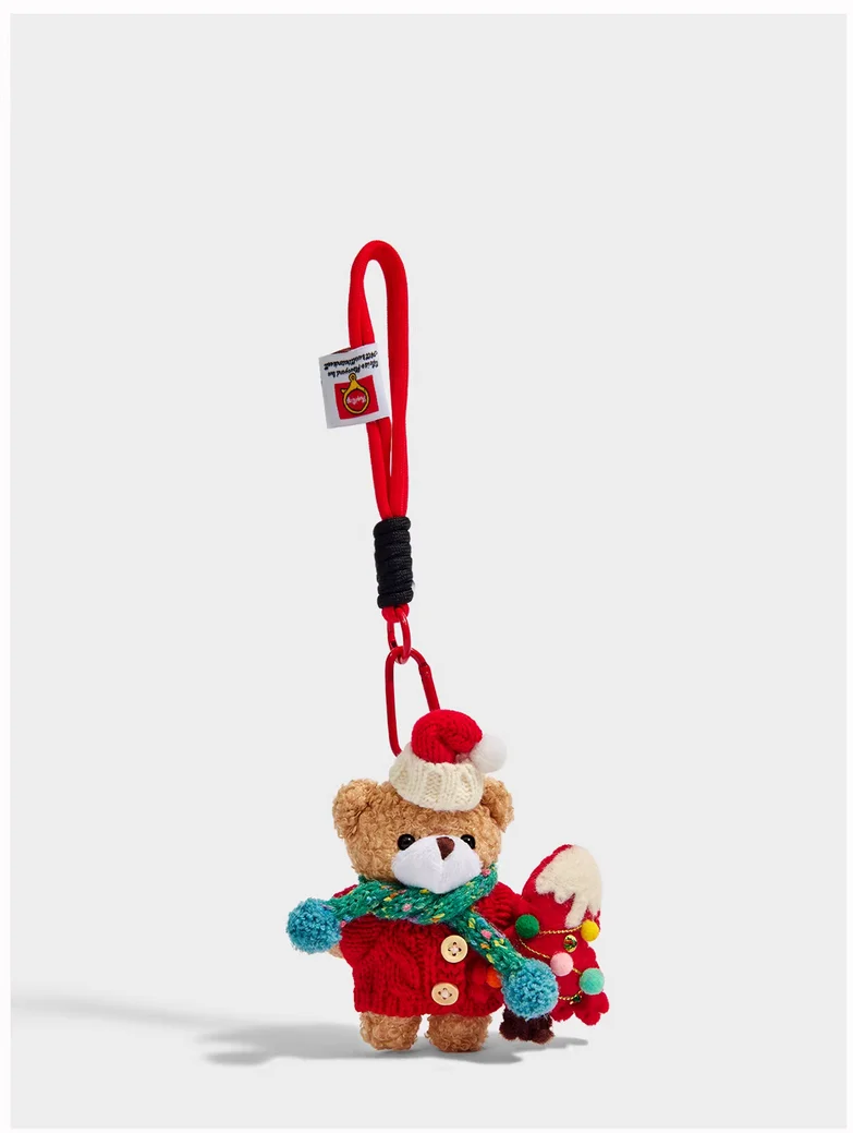 Оригинальный красный свитер, кукла-медведь, брелок для ключей, сумка для пары, подвесные украшения, рождественские подарки
Оригинальный красный свитер, кукла-медведь, брелок для ключей, сумка для пары, подвесные украшения, рождественские подарки