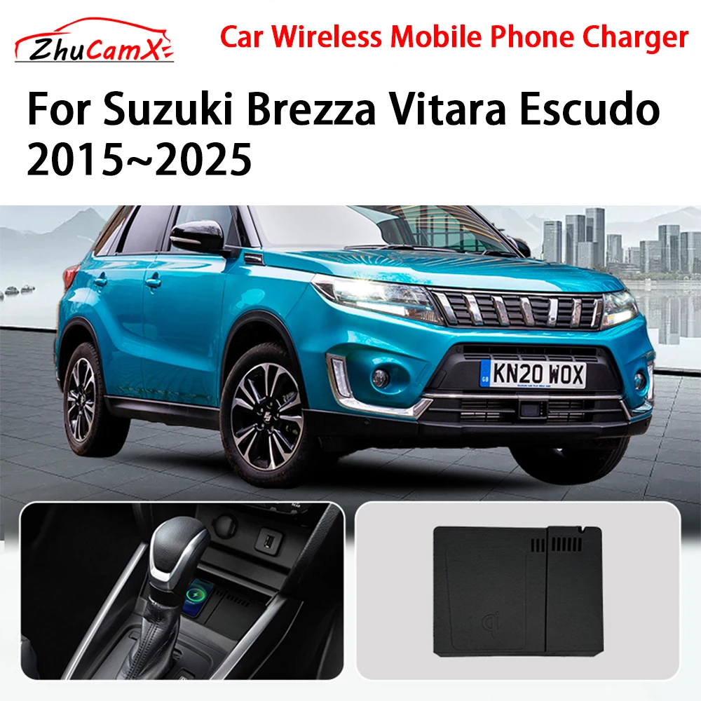 Car Wireless Mobile Phone Charger Center Console Storage QI 18W iPhone fast charge for Suzuki Brezza Vitara Escudo 2015-2025
Car Wireless Mobile Phone Charger Center Console Storage QI 18W iPhone fast charge for Suzuki Brezza Vitara Escudo 2015-2025