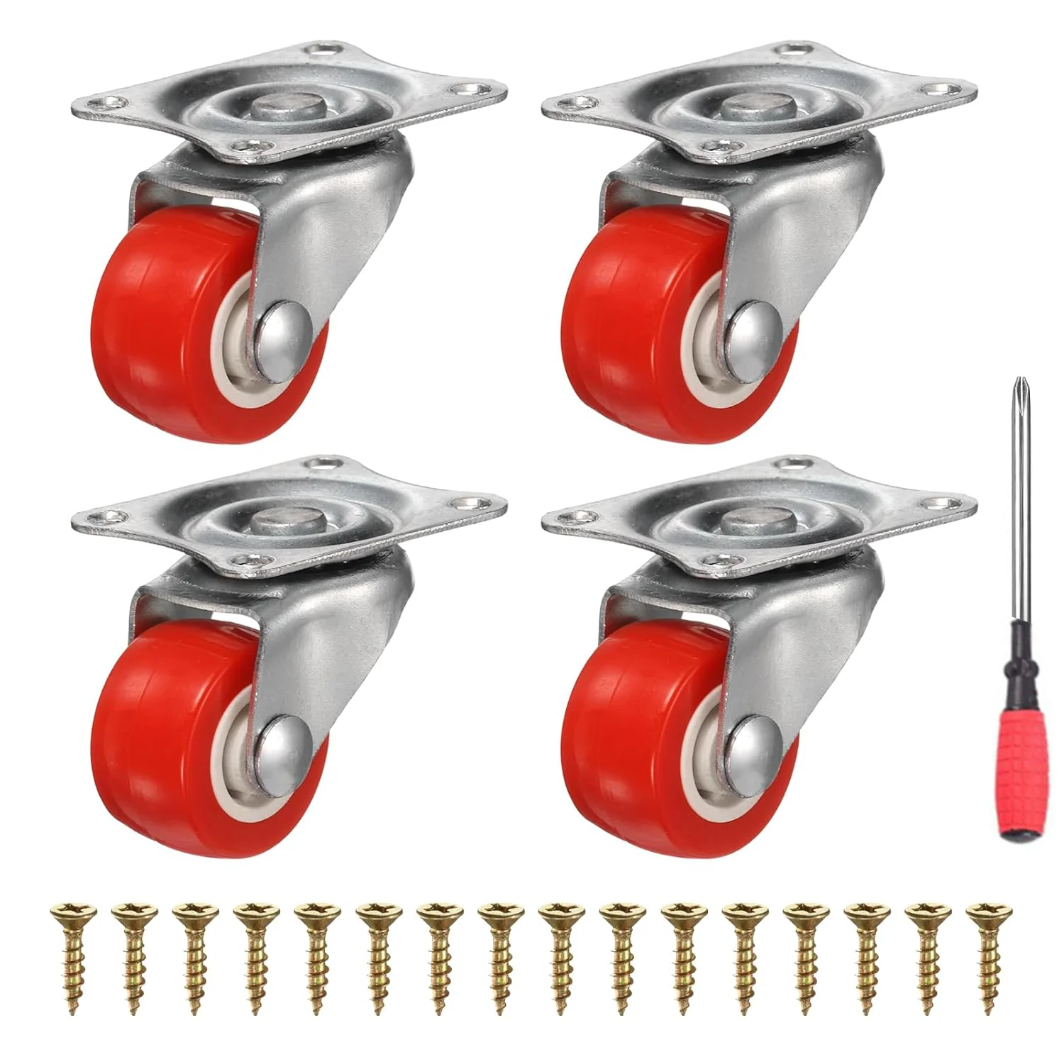 4PCS Caster Wheels Furniture Caster Wheels PVC Screw Rod Wheels Swivel Cartwheels for Carts Furniture Trolley 2 inch
4PCS Caster Wheels Furniture Caster Wheels PVC Screw Rod Wheels Swivel Cartwheels for Carts Furniture Trolley 2 inch