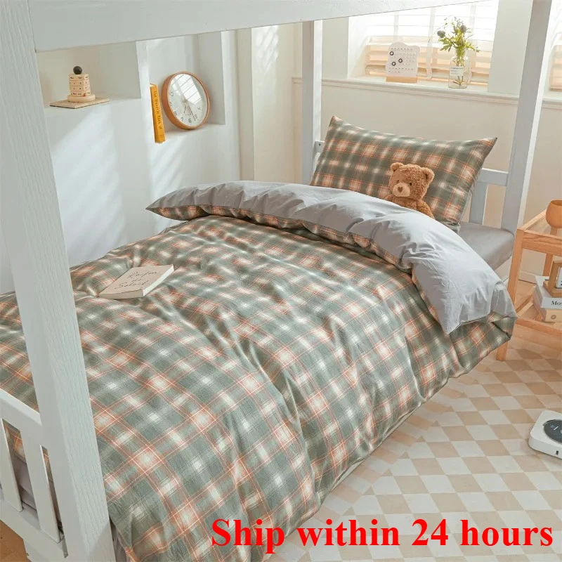 2025 dormitory pure cotton 3-piece set for high school students single quilt cover university accommodation bedding
2025 dormitory pure cotton 3-piece set for high school students single quilt cover university accommodation bedding