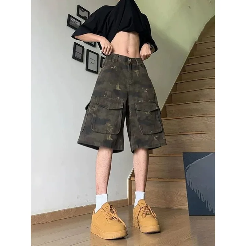 Men's Camouflage Print Cargo Shorts Multi Pocket Loose Fit Casual Streetwear
Men's Camouflage Print Cargo Shorts Multi Pocket Loose Fit Casual Streetwear