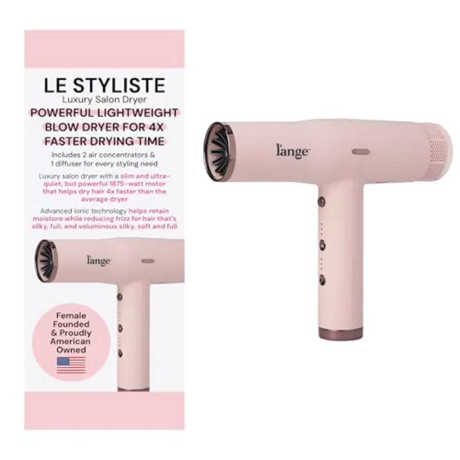 For salon blowouts: ceramic-coated, matte black, ultra-quiet brushless motor hair dryer with diffuser, 1875W for 4X faster dryi
For salon blowouts: ceramic-coated, matte black, ultra-quiet brushless motor hair dryer with diffuser, 1875W for 4X faster dryi
