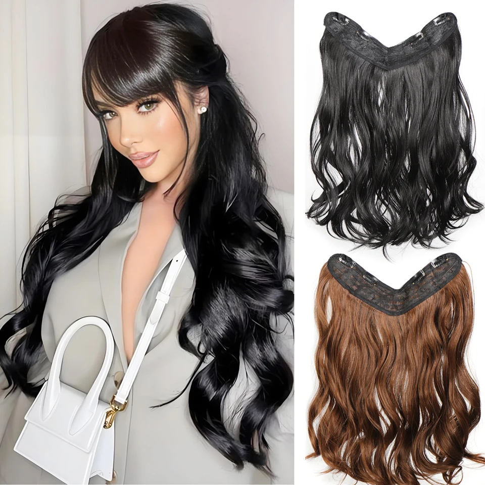 Long Wavy 5 Clip in Hair Extension for Women Synthetic Fiber Heat-Resistant Natural Hairpiece Black Brown
Long Wavy 5 Clip in Hair Extension for Women Synthetic Fiber Heat-Resistant Natural Hairpiece Black Brown