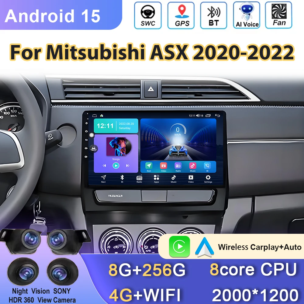 Car Android 15 For Mitsubishi ASX 2020 - 2023 Radio Multimedia Player Stereo Video Touchscreen Navigation No 2din DVD Head Unit
Car Android 15 For Mitsubishi ASX 2020 - 2023 Radio Multimedia Player Stereo Video Touchscreen Navigation No 2din DVD Head Unit