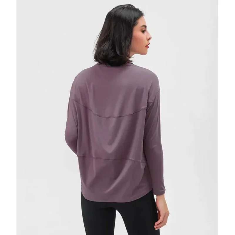 Women's Spring and Autumn Loose Yoga Clothes, Naked and Skin friendly Thin Fitness Sports Commuter Long sleeved T-shirt Top
Women's Spring and Autumn Loose Yoga Clothes, Naked and Skin friendly Thin Fitness Sports Commuter Long sleeved T-shirt Top