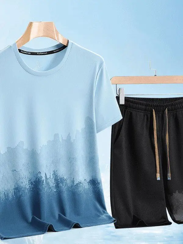 Мужской летний спортивный комплект Ice Silk: быстросохнущий, дышащий, с охлаждающим эффектом, повседневный, из полиэстера
Мужской летний спортивный комплект Ice Silk: быстросохнущий, дышащий, с охлаждающим эффектом, повседневный, из полиэстера