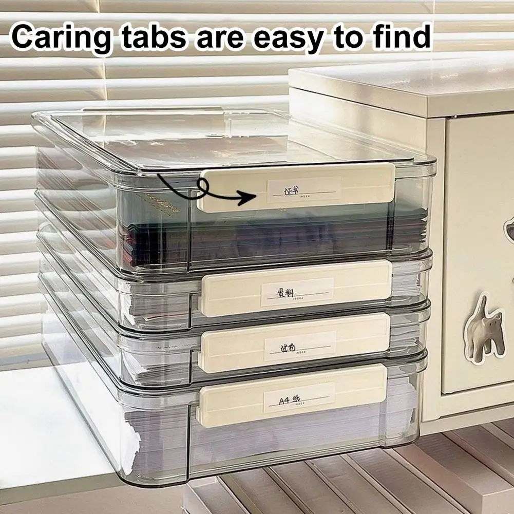 Transparent Storage Box File Document Organizer Dustproof Transparent Document Organizer Box with Comfortable Grip for Marriage
Transparent Storage Box File Document Organizer Dustproof Transparent Document Organizer Box with Comfortable Grip for Marriage