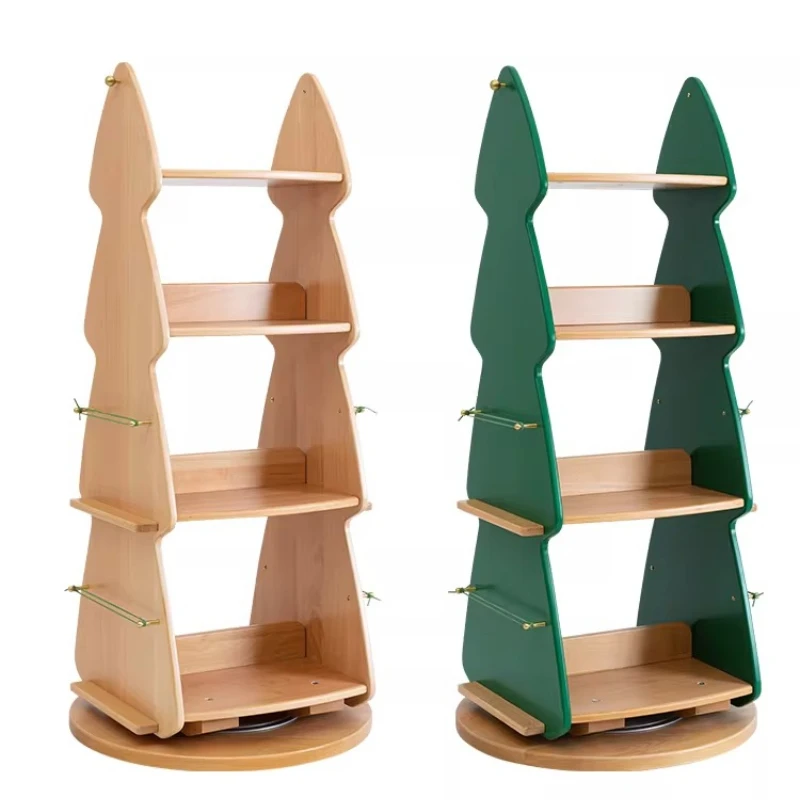 Pine tree picture book rack, all solid wood storage and learning multi-layer log color 360-degree solid wood
Pine tree picture book rack, all solid wood storage and learning multi-layer log color 360-degree solid wood
