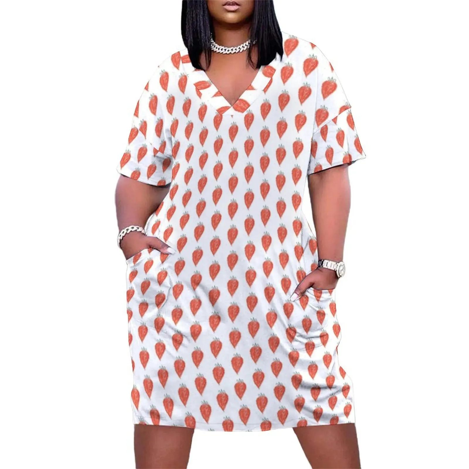 Strawberry Loose Pocket Dress evening dress ladies birthday dresses for women fairy dress
Strawberry Loose Pocket Dress evening dress ladies birthday dresses for women fairy dress